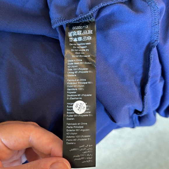 NWT City Chic Size 18 Blue Lace Wrap Dress with Bow - Picture 13 of 16